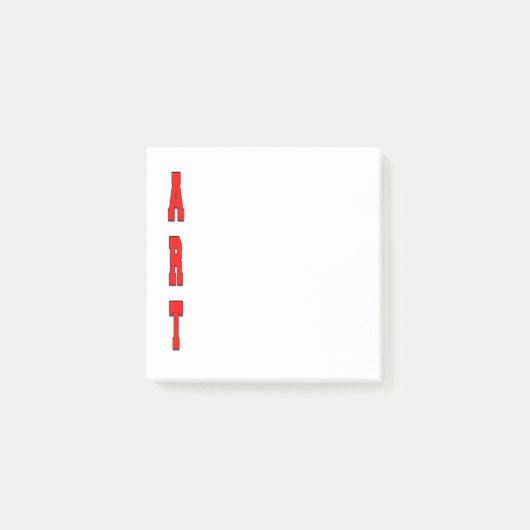 Kunst Post-it Klebezettel (Vorderseite)