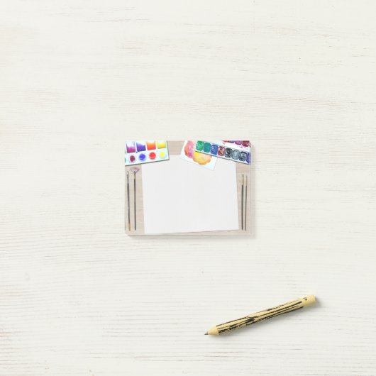 Kunst Post-it Klebezettel (Auf Schreibtisch)