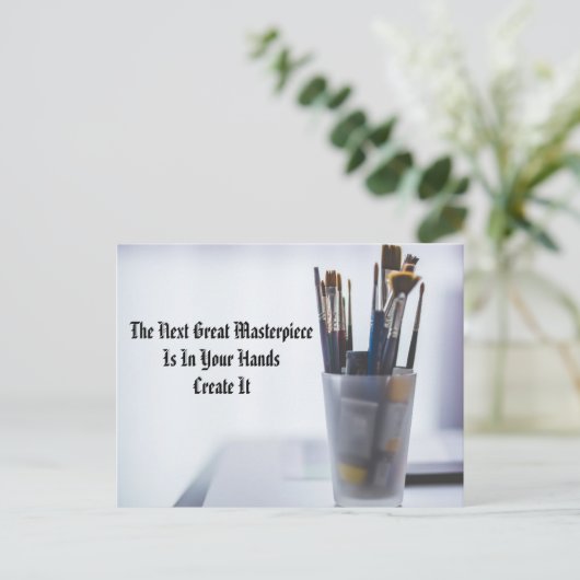 Kunst Postkarte (Stehend Vorderseite)