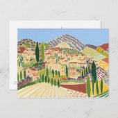 Kunst-Postkarte: Die Altstadt, Vaison La Romaine Postkarte (Vorne/Hinten)