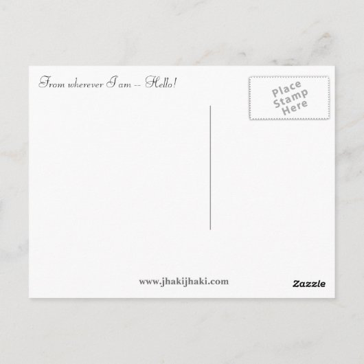 Kunst Postkarte, Sonnenuntergang von überall Postkarte (Rückseite)