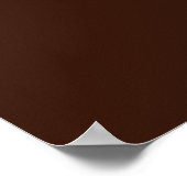Kunst-Potpourri  Dunkelbraun minimalistischer Abst Poster (Ecke)