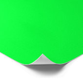 Kunst Potpourri Grüne minimalistische Zeichnung Poster (Ecke)