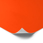 Kunst Potpourri Orange Minimal Abstrakt Poster (Ecke)