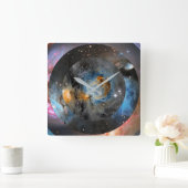 Kunst Quadratische Wanduhr (Zuhause)