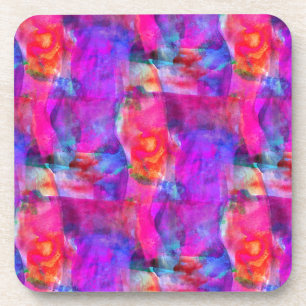 Kunst rosa, blau, rote Textur Hintergrund Untersetzer