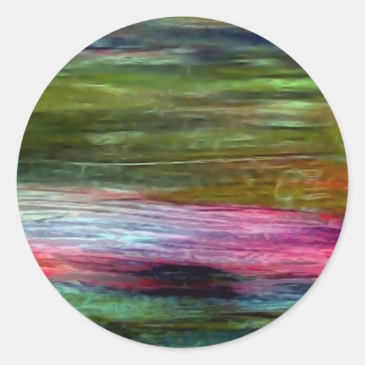 Kunst Runder Aufkleber (Vorderseite)