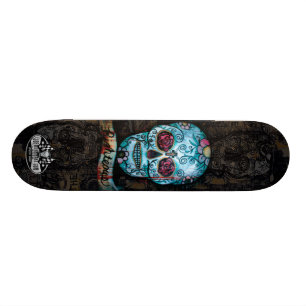 Kunst-Schädel-Plattform II Joes Morris Skateboard