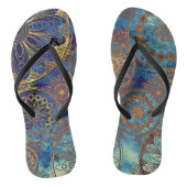 Kunst-Schmutzmuster Badesandalen (Fußbett)