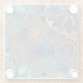 Kunst-Schmutzmuster Glasuntersetzer (Rückseite)