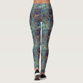 Kunst-Schmutzmuster Leggings (Rückseite)