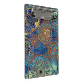 Kunst-Schmutzmuster Mini Klemmbrett (Schrägansicht)