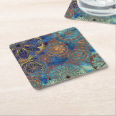 Kunst-Schmutzmuster Rechteckiger Pappuntersetzer (angewinkelt)