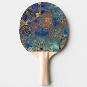 Kunst-Schmutzmuster Tischtennis Schläger