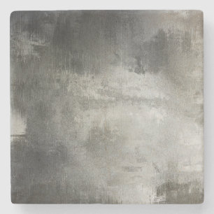 Kunst Schwarzweiss-strukturiertes abstrakten Steinuntersetzer