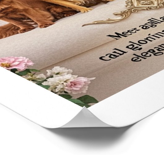 Kunst: Skulpturale Möbel Poster (Ecke)