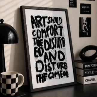 Kunst Soll Zitat Gen Z Typografie Poster