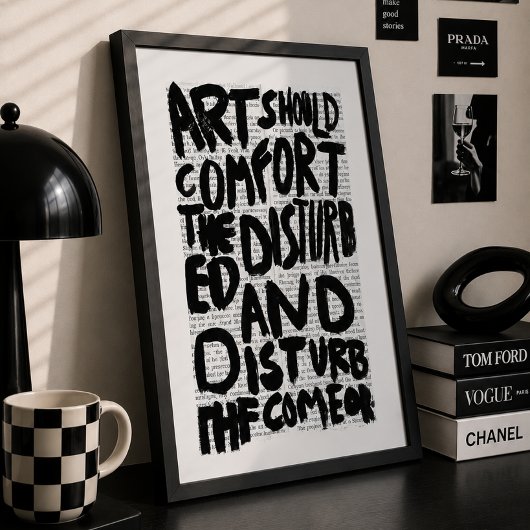 Kunst Soll Zitat Gen Z Typografie Poster 