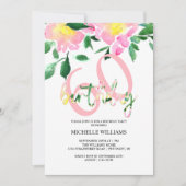 Kunst, Sommer Flora Wasserfarben Kunst, Dichtung u Einladung (Vorderseite)