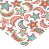 Kunst-Stars und Mondmuster Mittelgroßer Tischläufer (Ecke)
