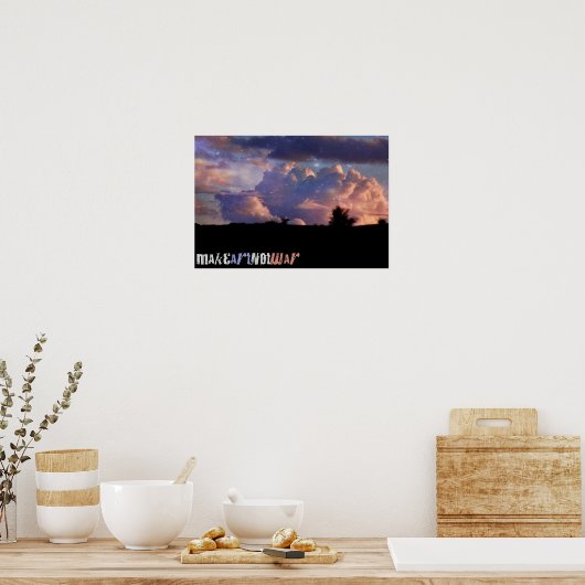 Kunst statt Krieg Poster machen (Küche)
