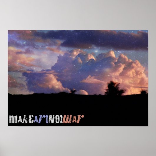 Kunst statt Krieg Poster machen (Vorne)