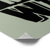 Kunst statt Krieg Weltfriedenspender für Künstler Poster (Ecke)