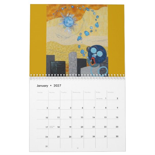Kunst steppt 2011 kalender (Jan 2027)