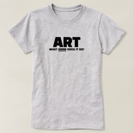 Kunst-T-Shirt T-Shirt (Design vorne)