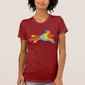 Kunst-T - Shirt: Tropischer Papagei T-Shirt (Vorderseite)