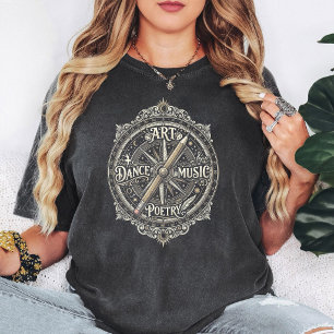 Kunst Tanz Musik Poesie Kreativer Kompass T-Shirt
