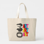 Kunst-Tasche Jumbo Stoffbeutel (Rückseite)