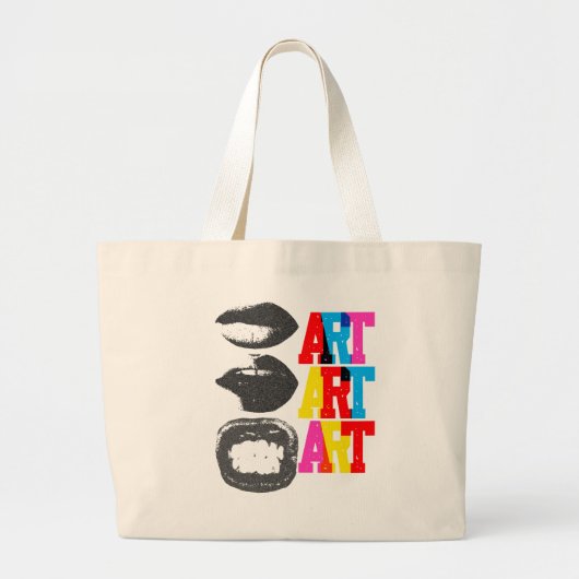 Kunst-Tasche Jumbo Stoffbeutel (Vorne)