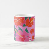 Kunst-Tasse: Hibiskus-Rosa Kaffeetasse (Mittel)