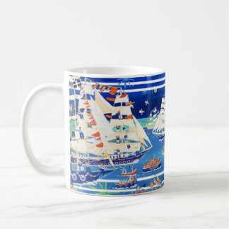 Kunst-Tasse: Hoher SchiffeRegatta Falmouths '14 Kaffeetasse