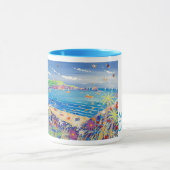 Kunst-Tasse: Mutter Iveys Bucht Cornwall Tasse (Zentrum)
