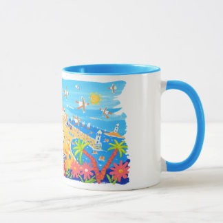 Kunst-Tasse: Sommerzeit-Tage, St. Ives, Cornwall Tasse
