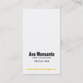 Kunst-Technologie-Visitenkarte "Netz-Designer " Visitenkarte (Rückseite)