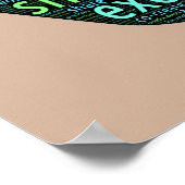 Kunst teilen, gerecycelt, zirkulieren, austauschen poster (Ecke)