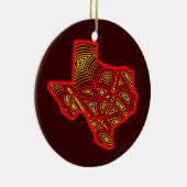 Kunst Texas Scribbleprint Keramikornament (Rechts)