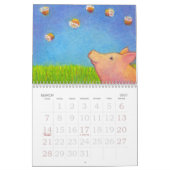 Kunst-Tiermalereien 2013 des Spaßes glückliche Kalender (Mär 2027)