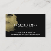 Kunst-Türkis-GoldVisitenkarte Visitenkarte (Rückseite)