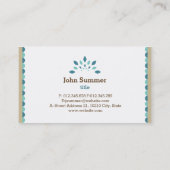 Kunst u. Handwerk Visitenkarte (Rückseite)