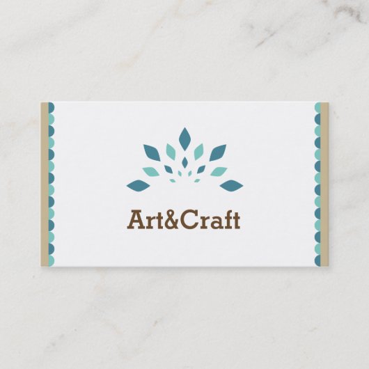 Kunst u. Handwerk Visitenkarte (Vorderseite)