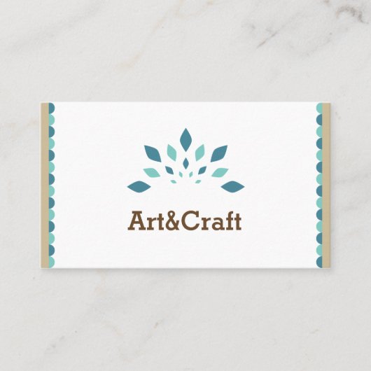 Kunst u. Handwerk Visitenkarte (Vorderseite)