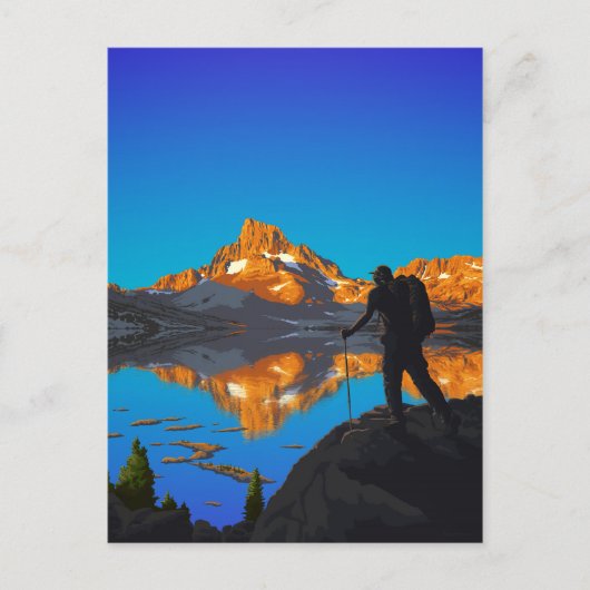 Kunst - Über Banner Peak - John Muir Trail Postkarte (Vorderseite)