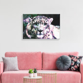 Kunst - überzogene Canvas - Schneeleopard-Mischmed Leinwanddruck (Insitu (Wohnzimmer))