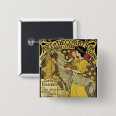 Kunst und Dekoration Button (Vorne & Hinten)