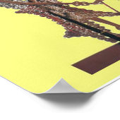 Kunst und Design, balinesische Schattenpuppen Poster (Ecke)