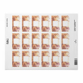 KUNST UND DESIGN DER BLUME "Adresse" Adressaufkleber (Vorne)